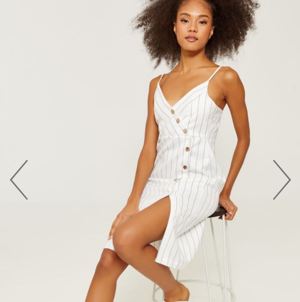 Asymmetrical Button Down Dress - Picture 2 of 6